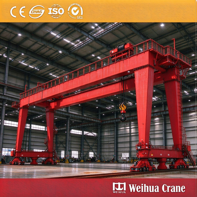80 Ton Heavy-Duty Double Girder & Rail-Mounted Gantry Crane for Industrial Lifting