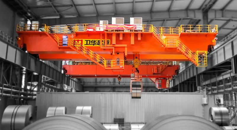 overhead crane used for steel coil handling