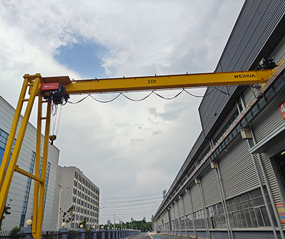 remote control semi gantry crane for warehouse workshop