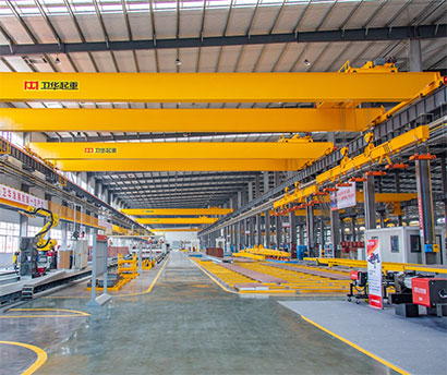 magnetic overhead crane for steel plant